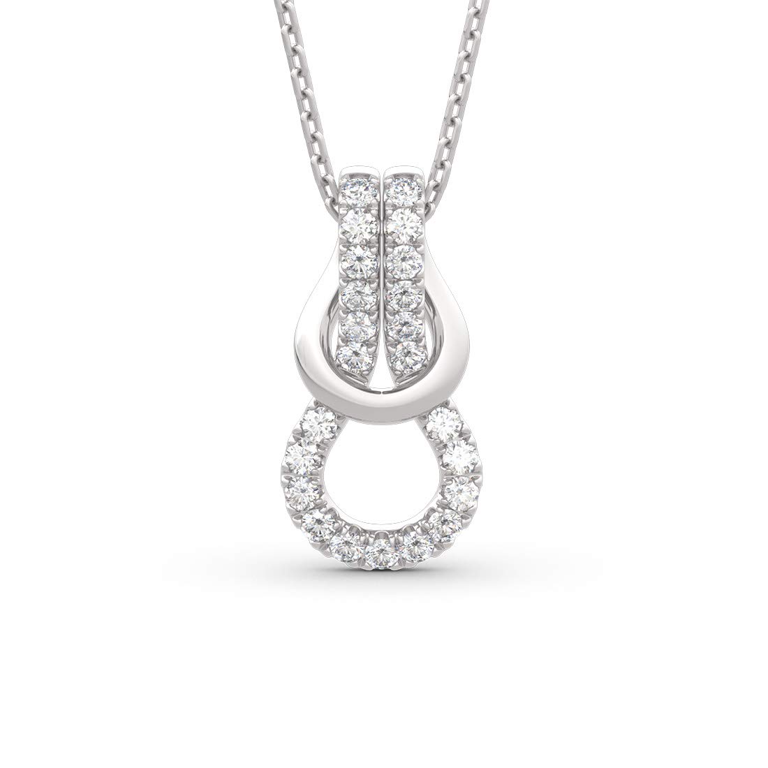 Ожерелье Jeulia Infinity Love Подвеска Infinity Silver Sterling Silver Стильная женская