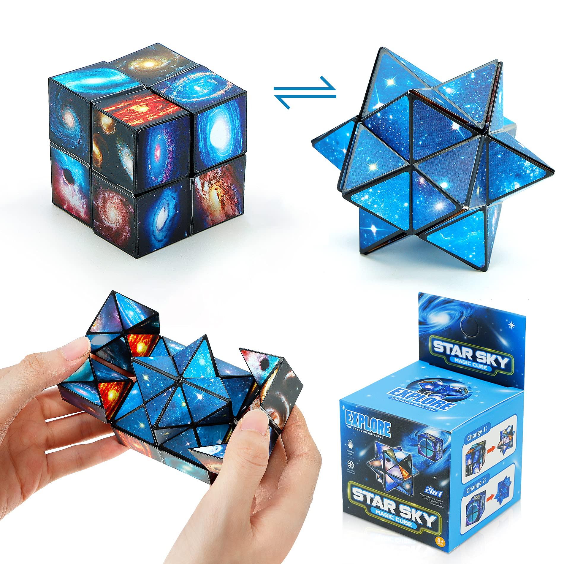 Игрушки Infinity Cube Magic Star Cube 2 в 1 3D Cube Складной куб Infinity Cube Puzzle Magician 2 в 1 Набор Infinity Cube Euclid Cube Infinity Cube Stress