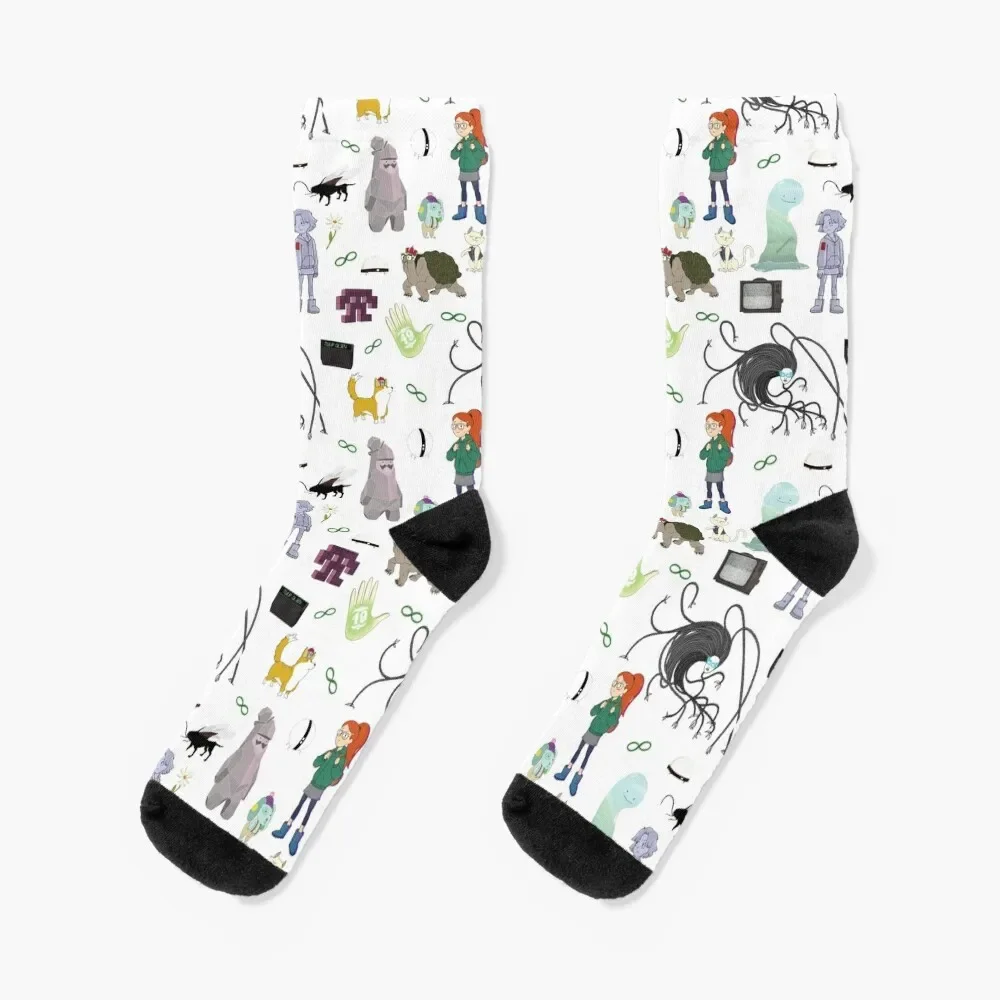 Infinity Train Infinity Pattern Socks floral gym sport set Socks For Girls Men's